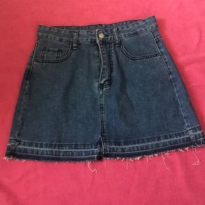 SHEIN jean skirt